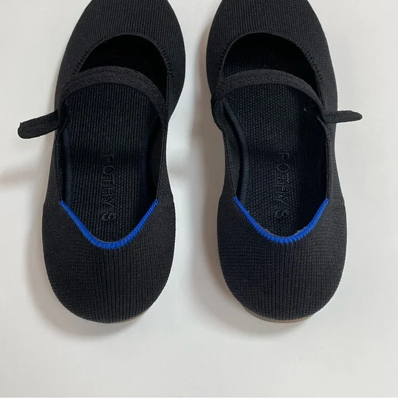 Rothy's The Square Mary Jane Flats in Black - Picture 2 of 5